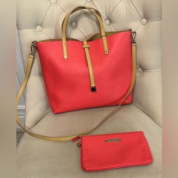 Tiffany & Co. Handbags - Tiffany & Co. Reversible Leather Tote and Pouch Set